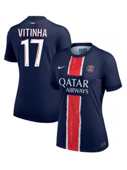 Paris Saint-Germain Vitinha #17 Replika Hemmakläder Dam 2024-25 Kortärmad